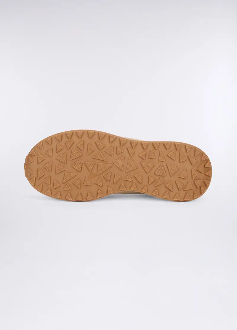 Sneakers In Eco Pelle Donna, Beige chiaro miniatura 3