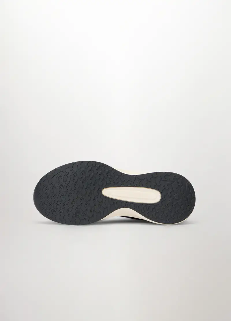 Sneakers Stringate In Tessuto Donna, Nero miniatura 3