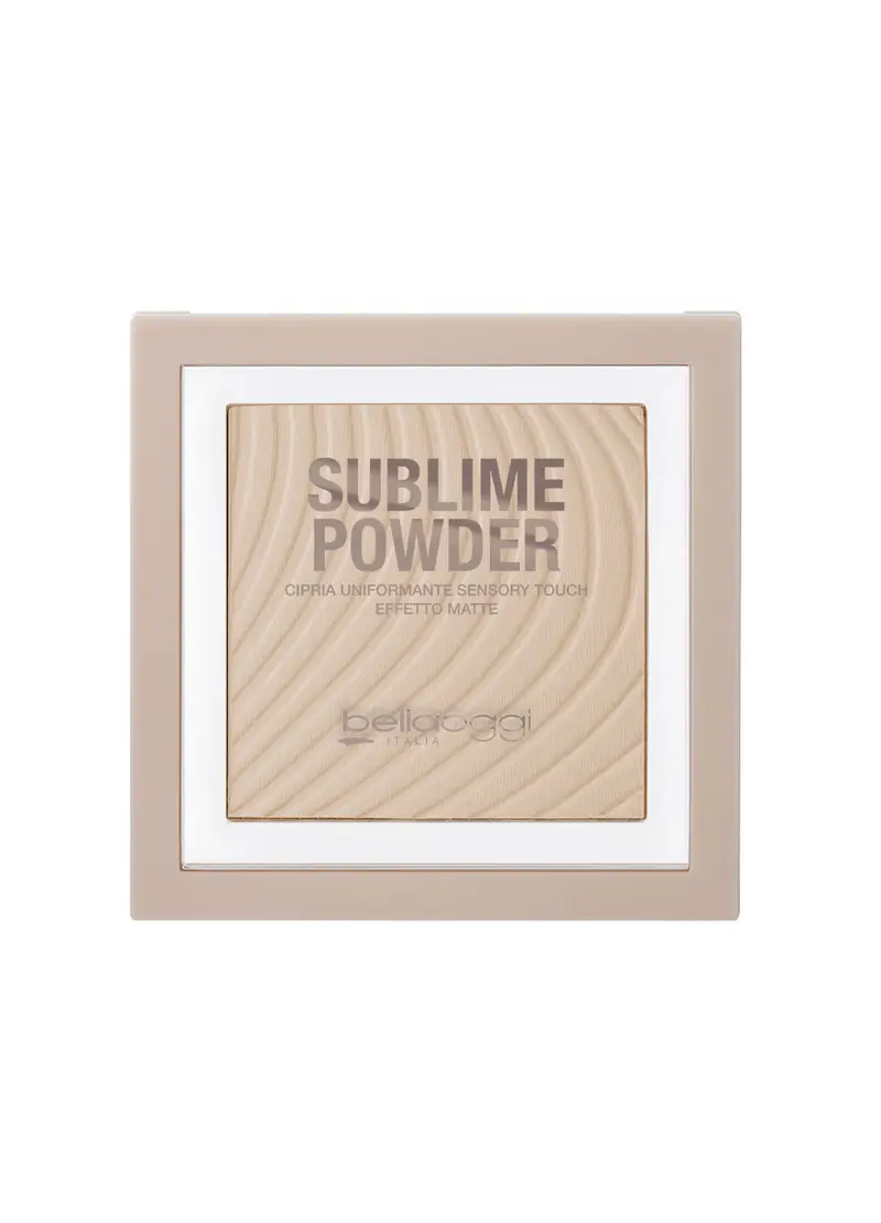 Sublime Powder - Polvere Opacizzante Sensory Touch Effetto Shine Poreless, Unisex, Rosa cipria
