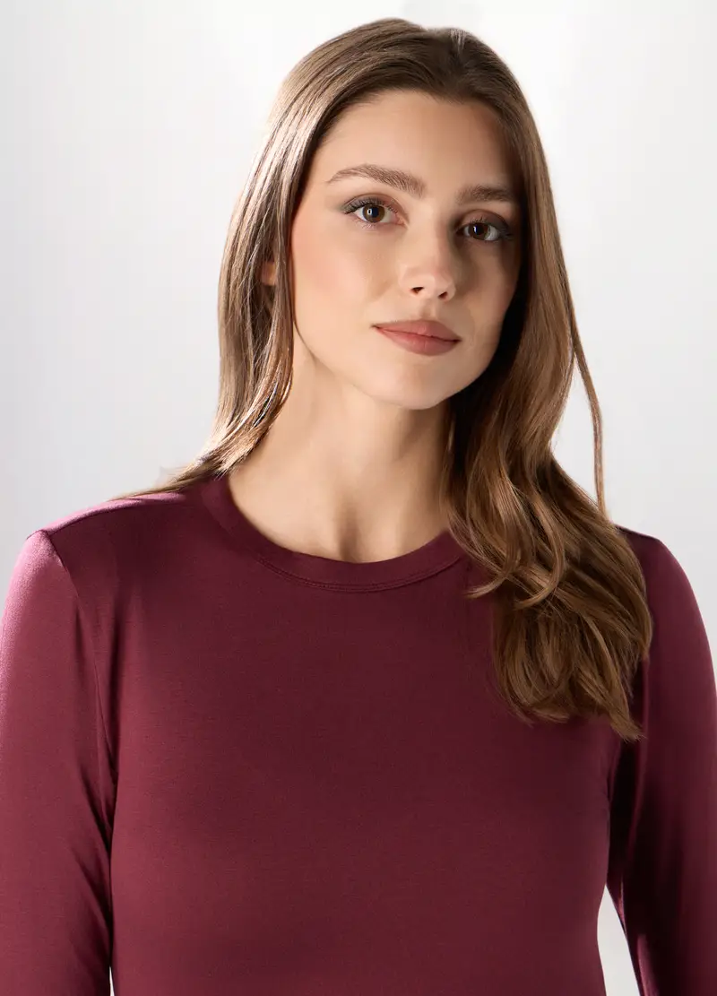 Upim T-shirt Donna Bordeaux 2617084 miniatura 3