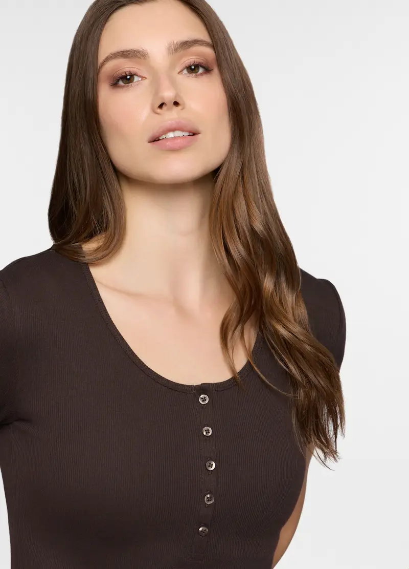 Upim T-shirt Donna Marrone 4320333 miniatura 3