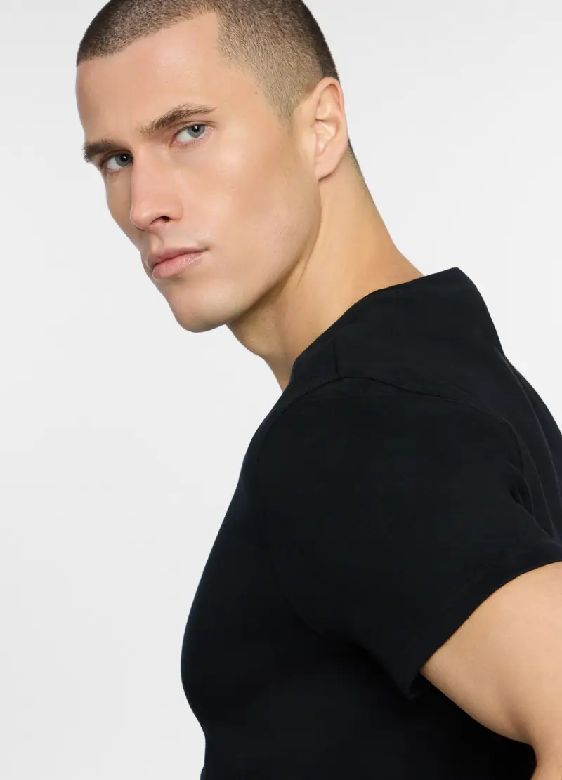 Upim T-shirt Uomo Nero 4221796 miniatura 3