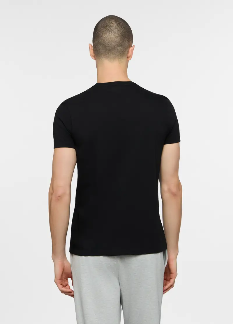Upim T-shirt Uomo Nero 4223585 miniatura 2