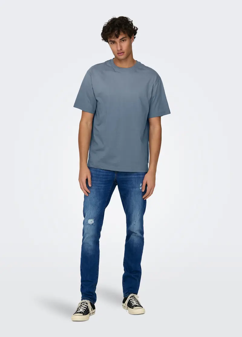 Upim T-shirt Uomo Azzurro 3756171 miniatura 3