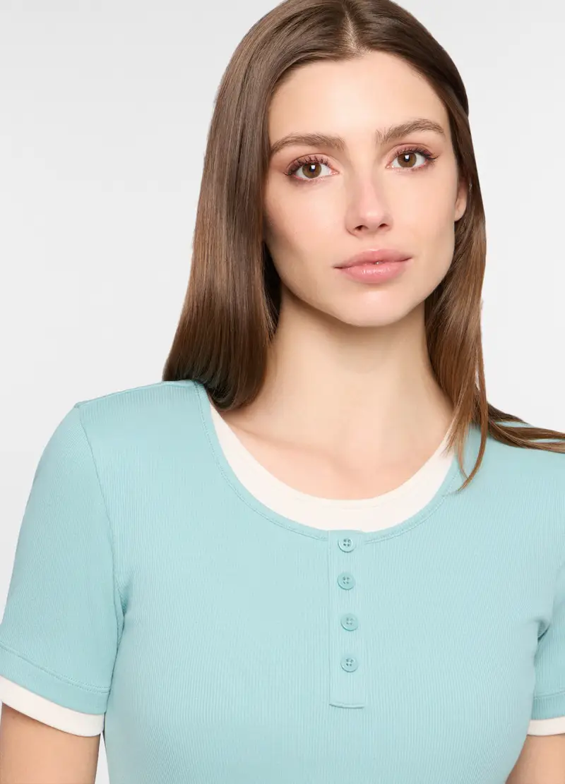 Upim T-shirt Donna Turchese 4320252 miniatura 3