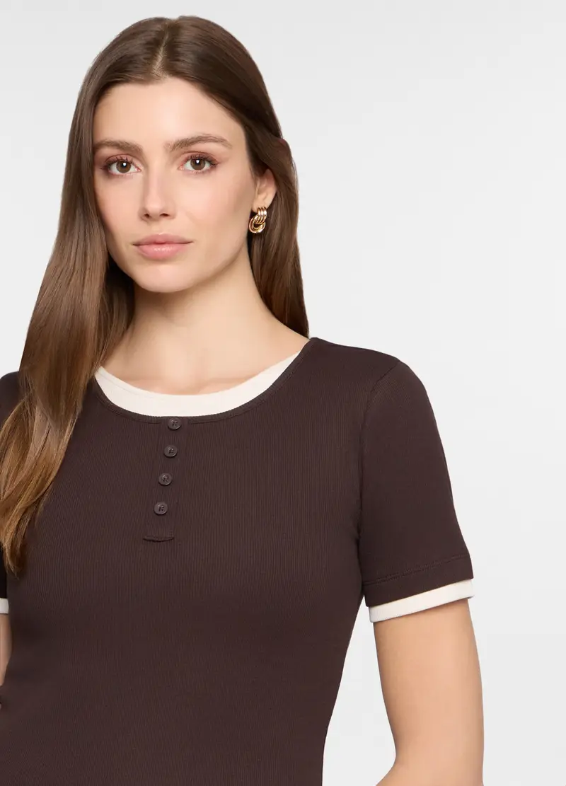 Upim T-shirt Donna Marrone 4320253 miniatura 3