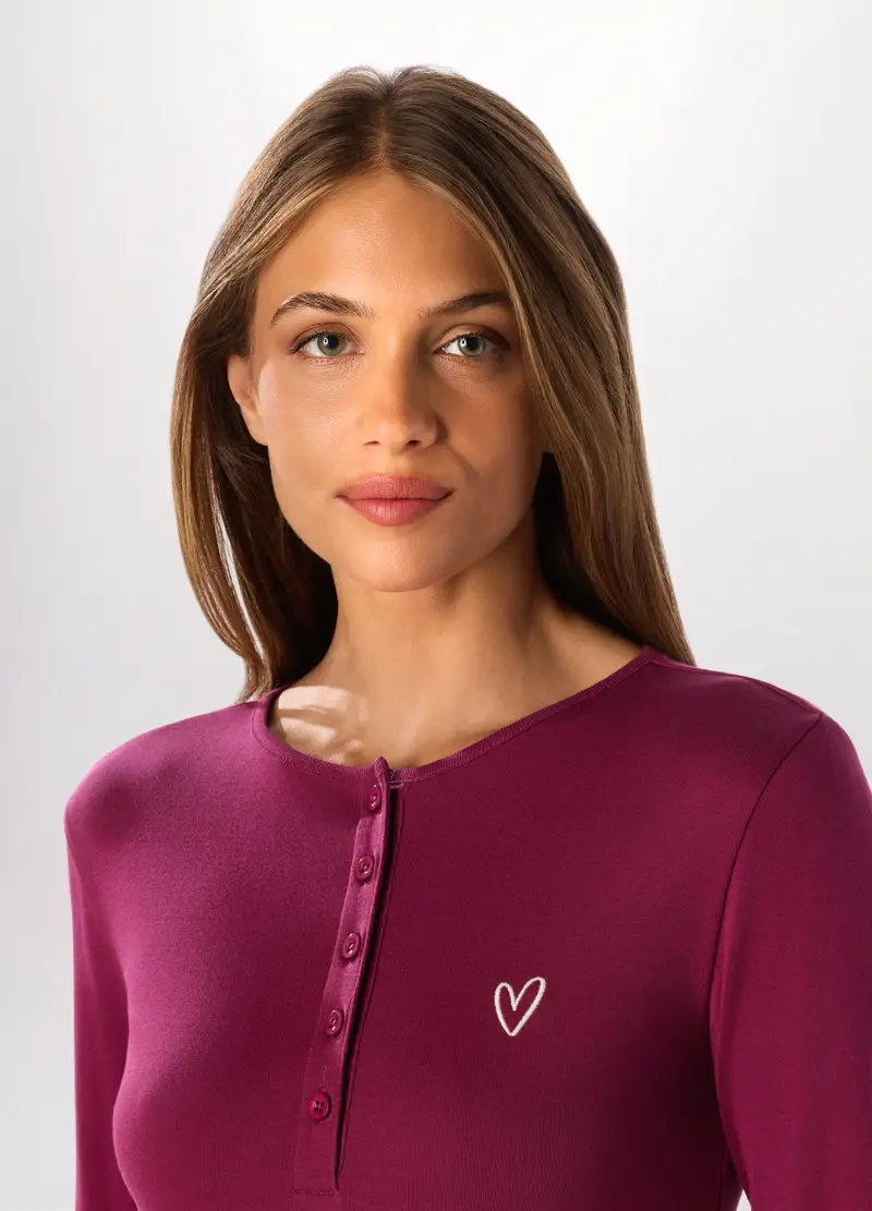 Upim T-shirt Donna Bordeaux 3106448 miniatura 3