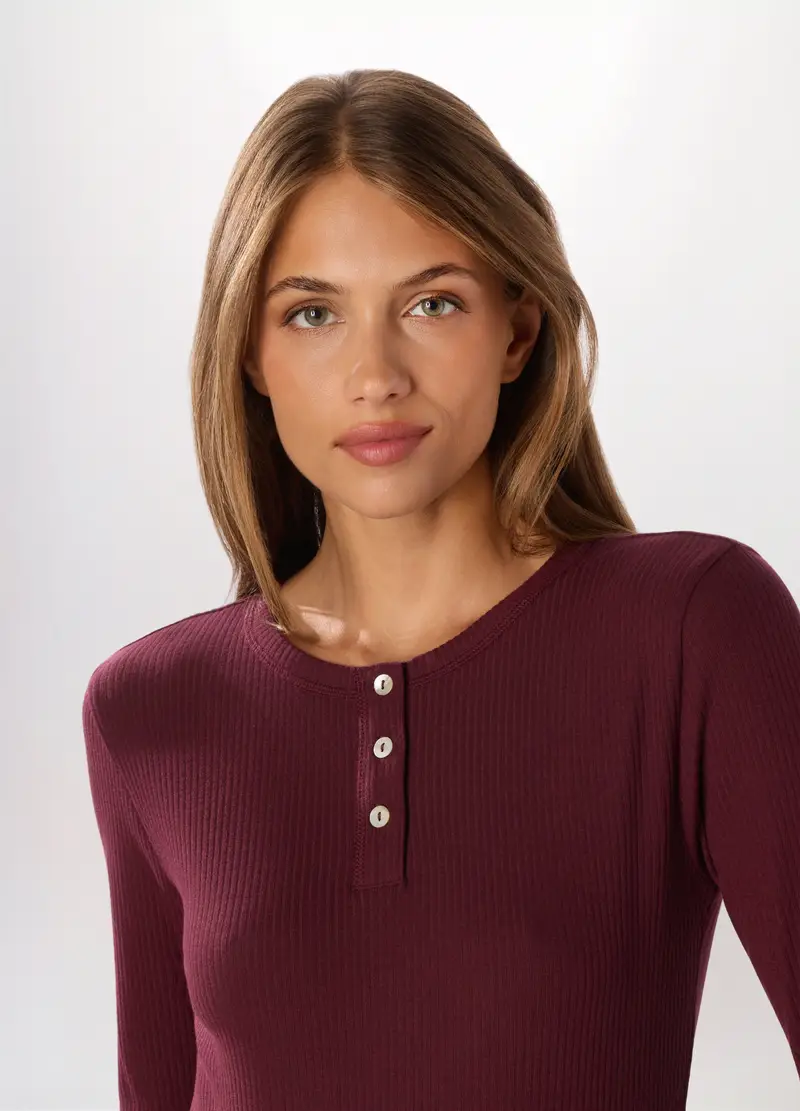 Upim T-shirt Donna Bordeaux 3106637 miniatura 2