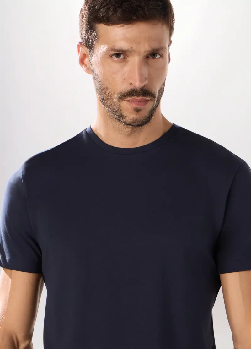 Upim T-shirt Uomo Blu 4254100 miniatura 3