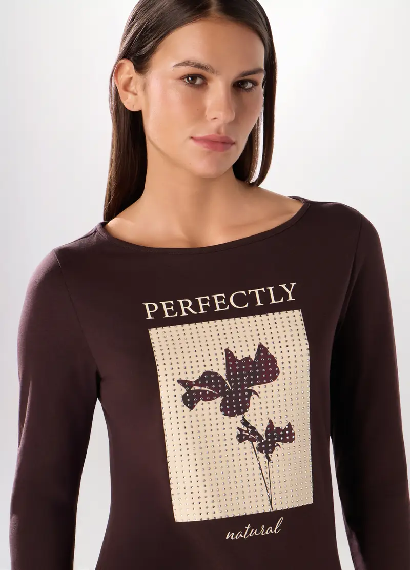 Upim T-shirt Donna Marrone 4252290 miniatura 3