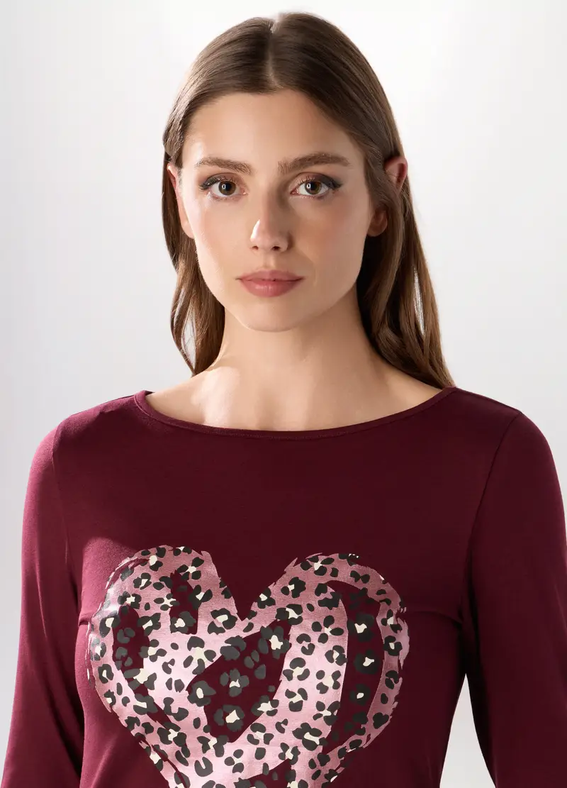 Upim T-shirt Donna Bordeaux 4252288 miniatura 3