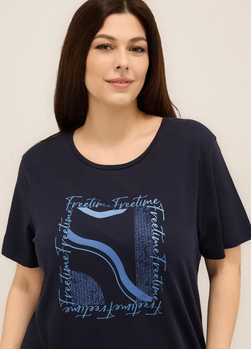 Upim T-shirt Donna Blu 972693 miniatura 2