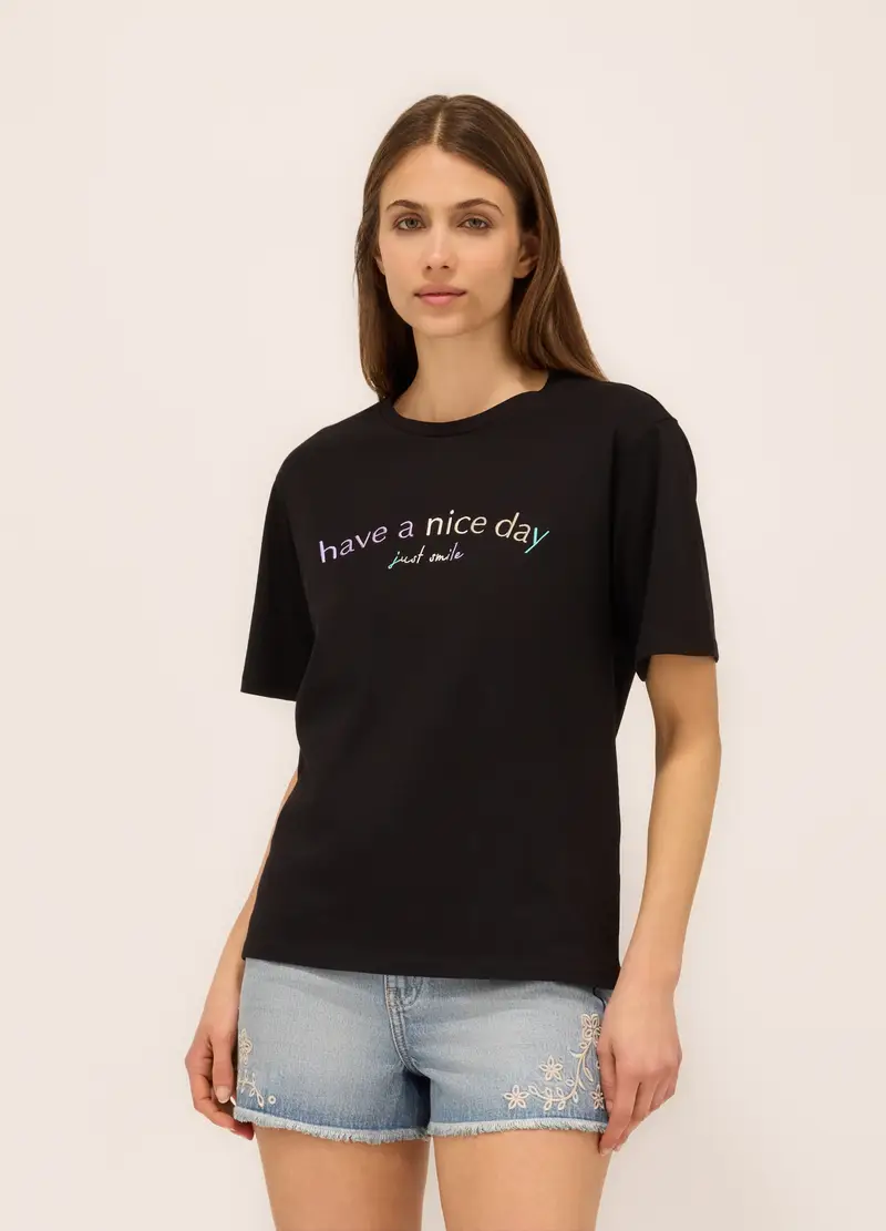Upim T-shirt Donna Nero 979916