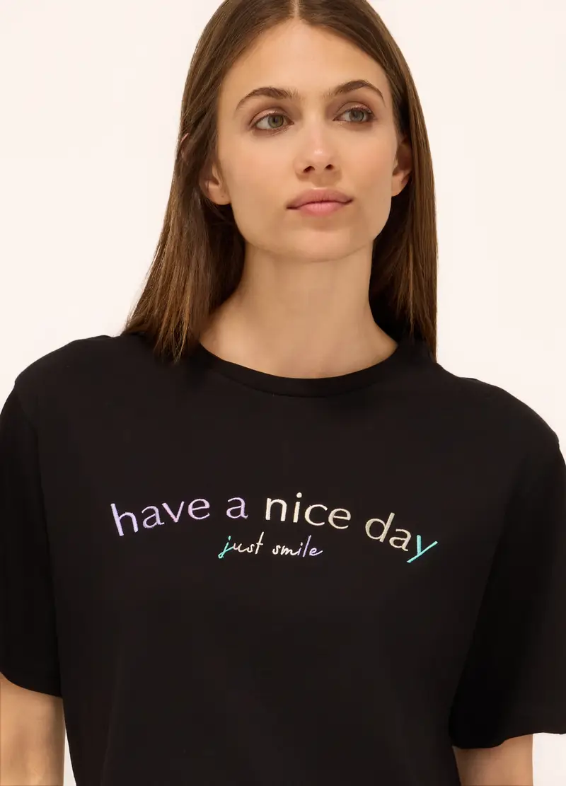 Upim T-shirt Donna Nero 979916 miniatura 2