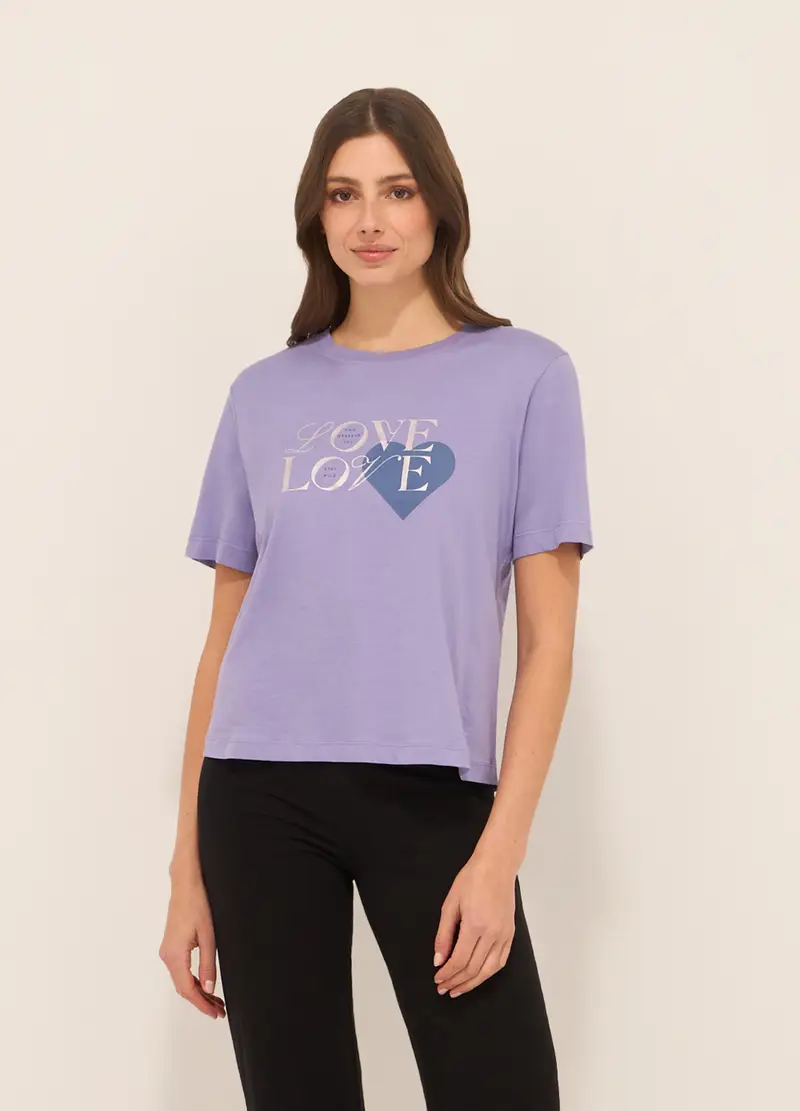 Upim T-shirt Donna Lilla 1995474