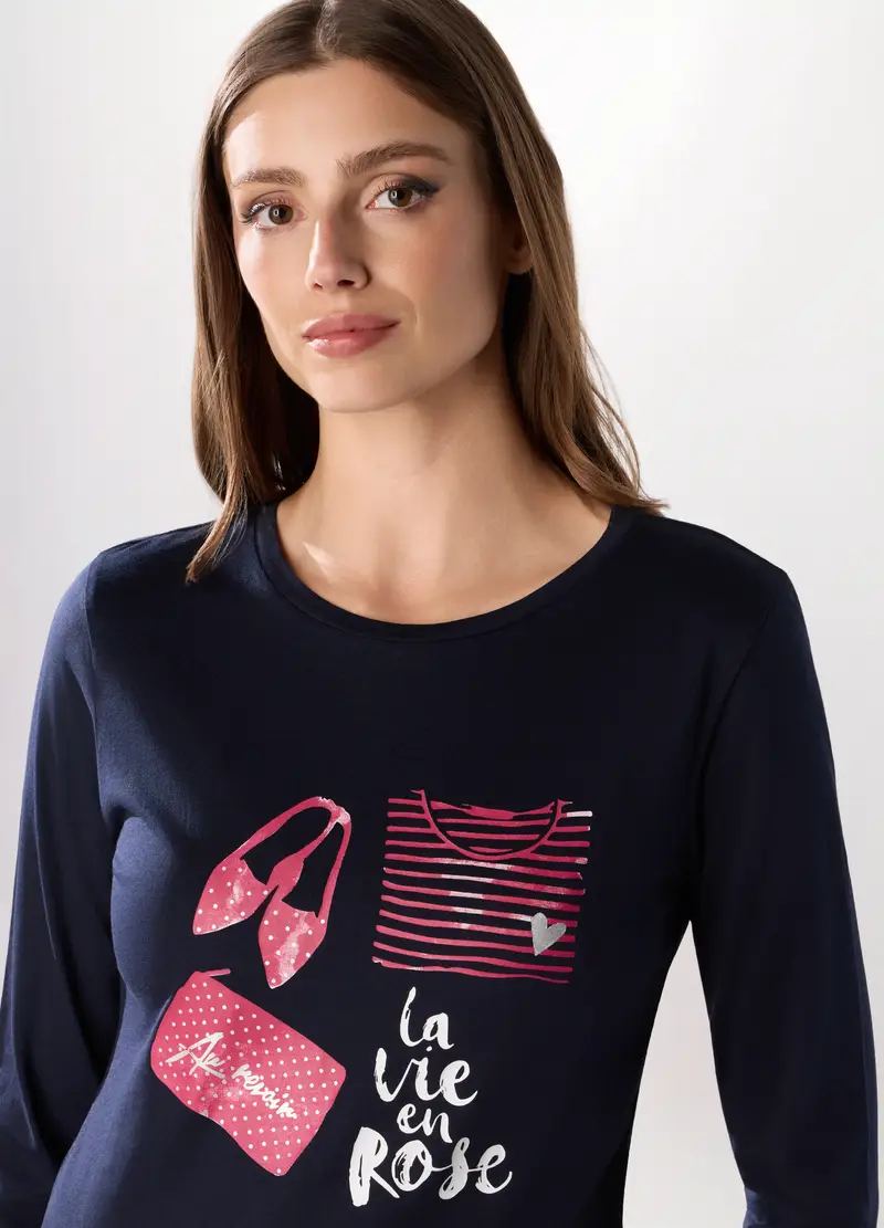Upim T-shirt Donna Blu 2617078 miniatura 3