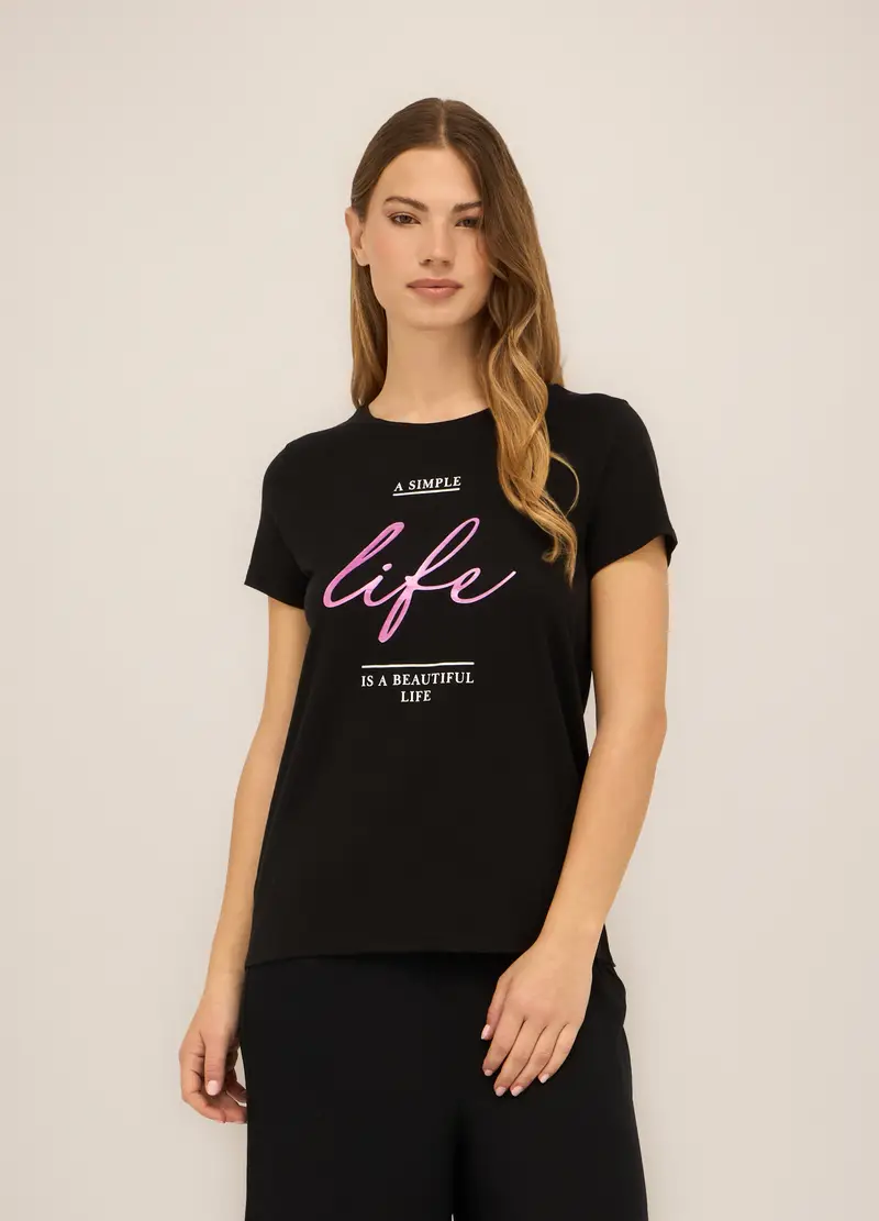 Upim T-shirt Donna Nero 981025
