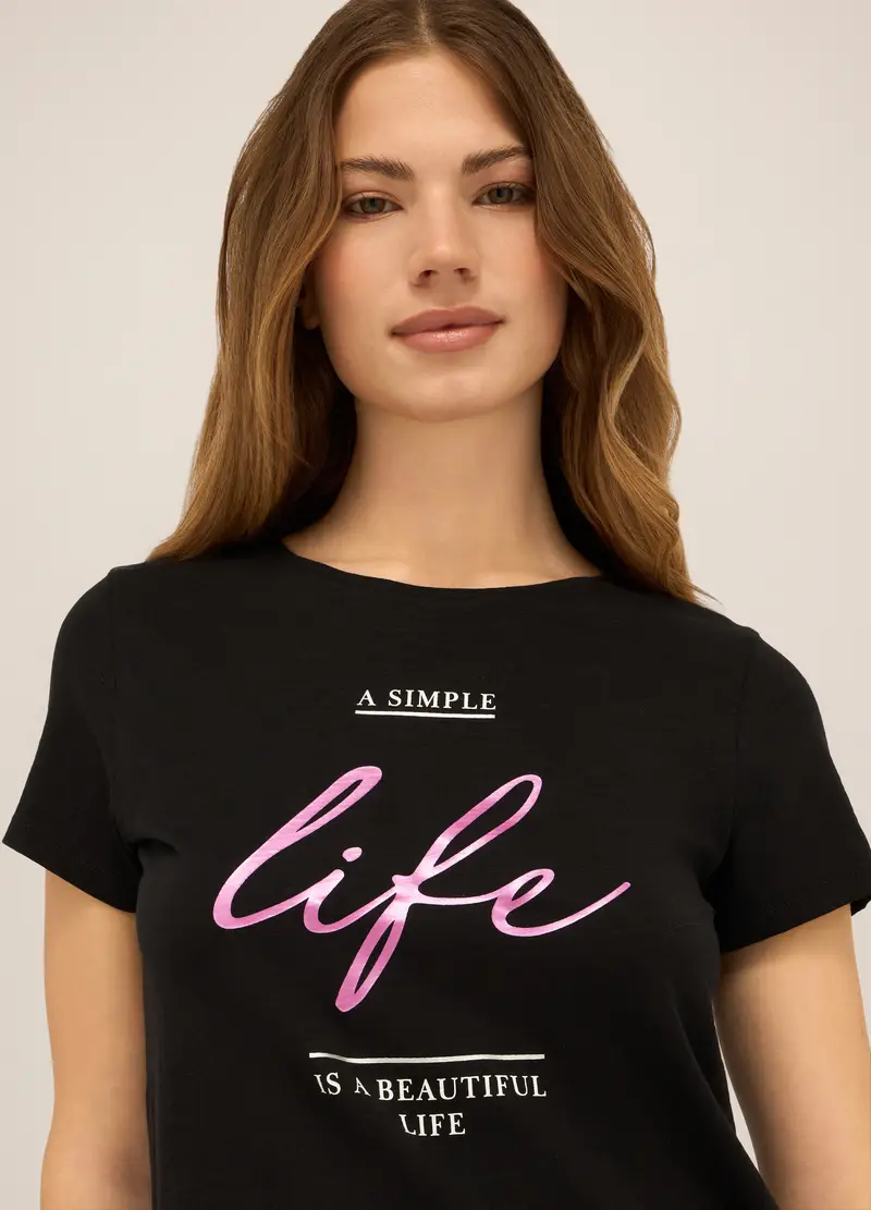 Upim T-shirt Donna Nero 981025 miniatura 2