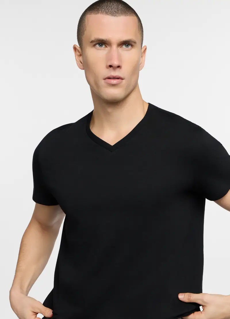 Upim T-shirt Uomo Nero 4223588 miniatura 3