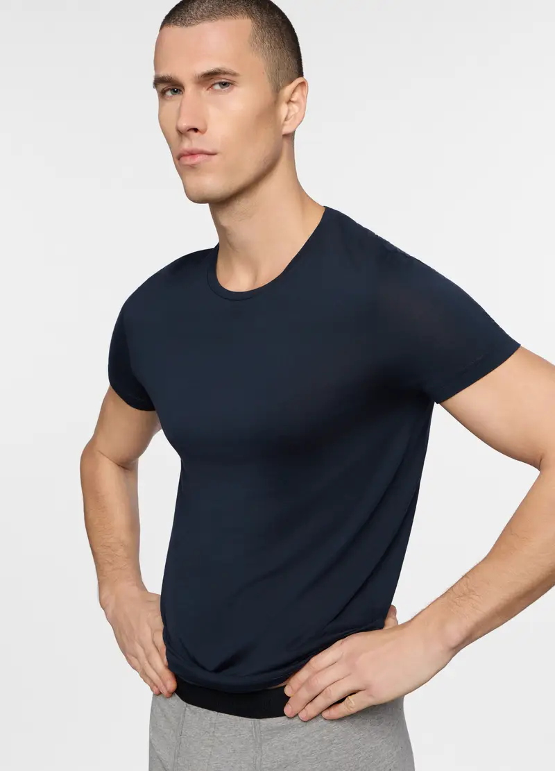 Upim T-shirt Uomo Blu 4223589 miniatura 3