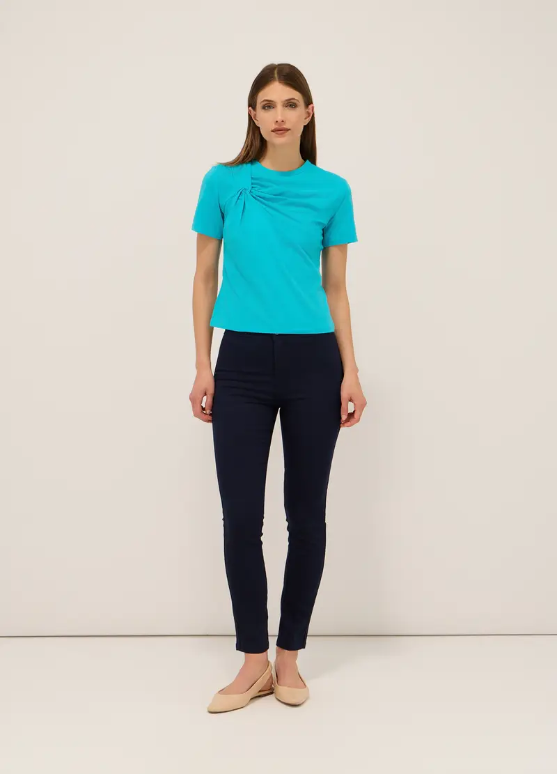 Upim, Treggings In Twill Di Misto Cotone Donna, Blu navy, Taglia: 38