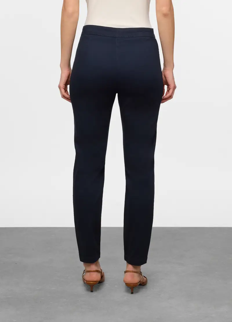 Treggings Slim Fit Donna, Blu navy miniatura 2