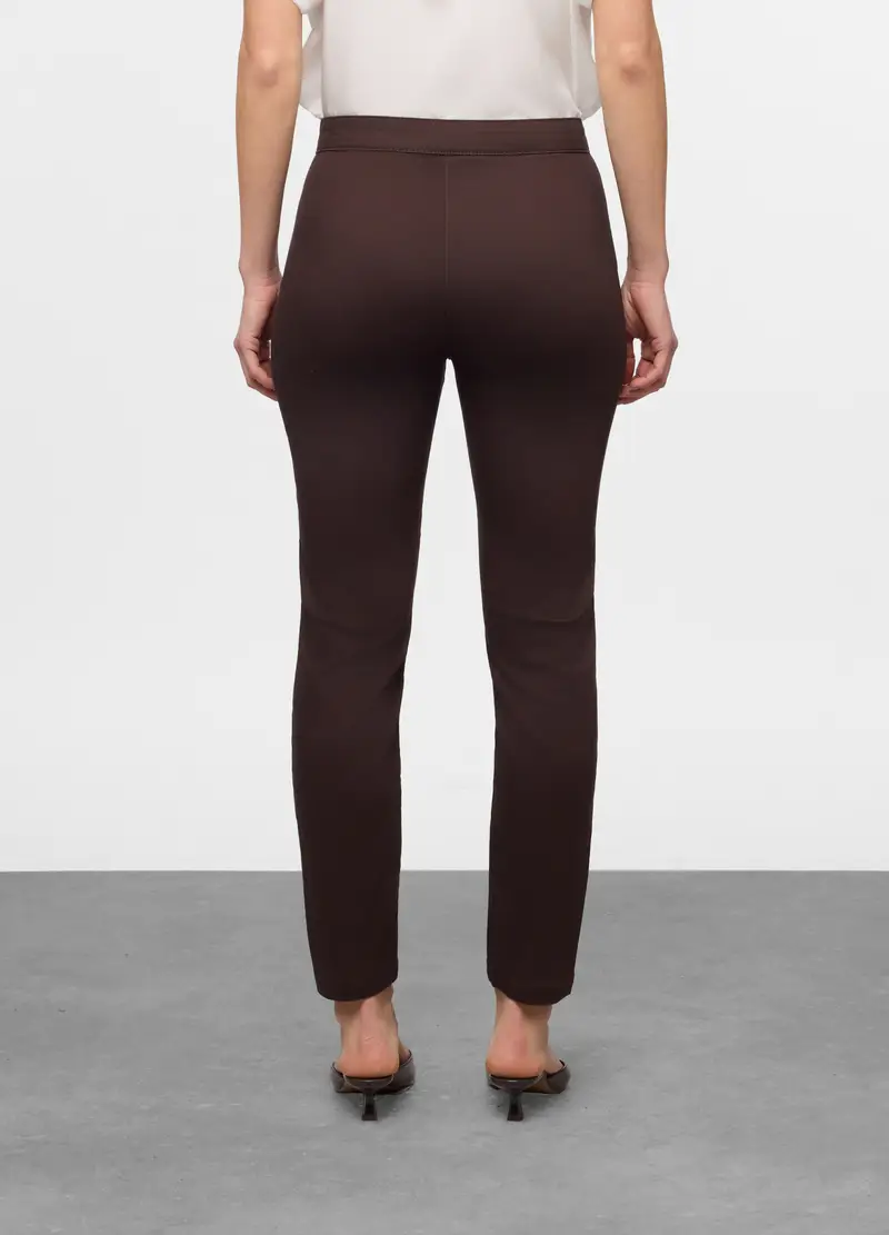 Treggings Slim Fit Donna, Marrone cioccolato miniatura 2