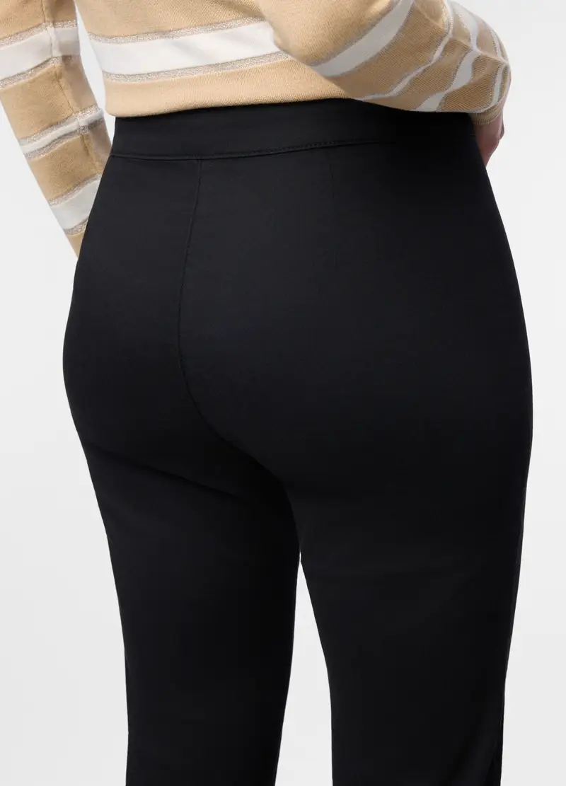 Treggings Slim Fit Donna, Nero miniatura 3