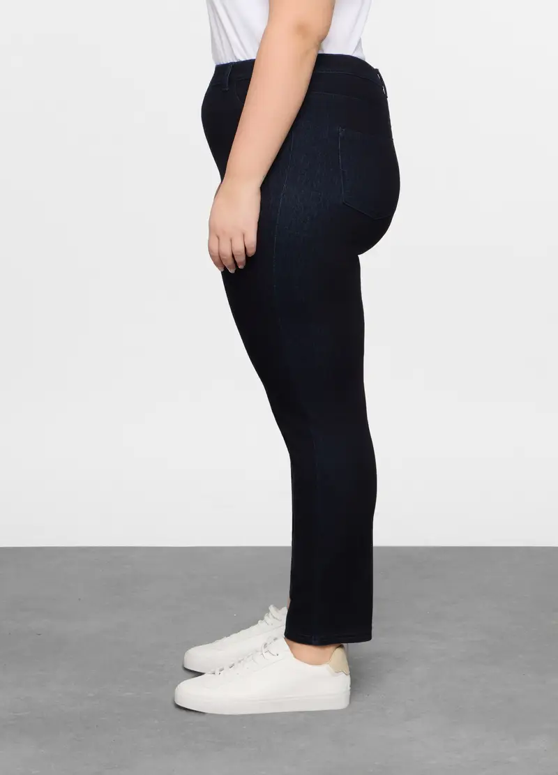 Treggings Slim Fit Stretch Donna Curvy, Blu scuro miniatura 2