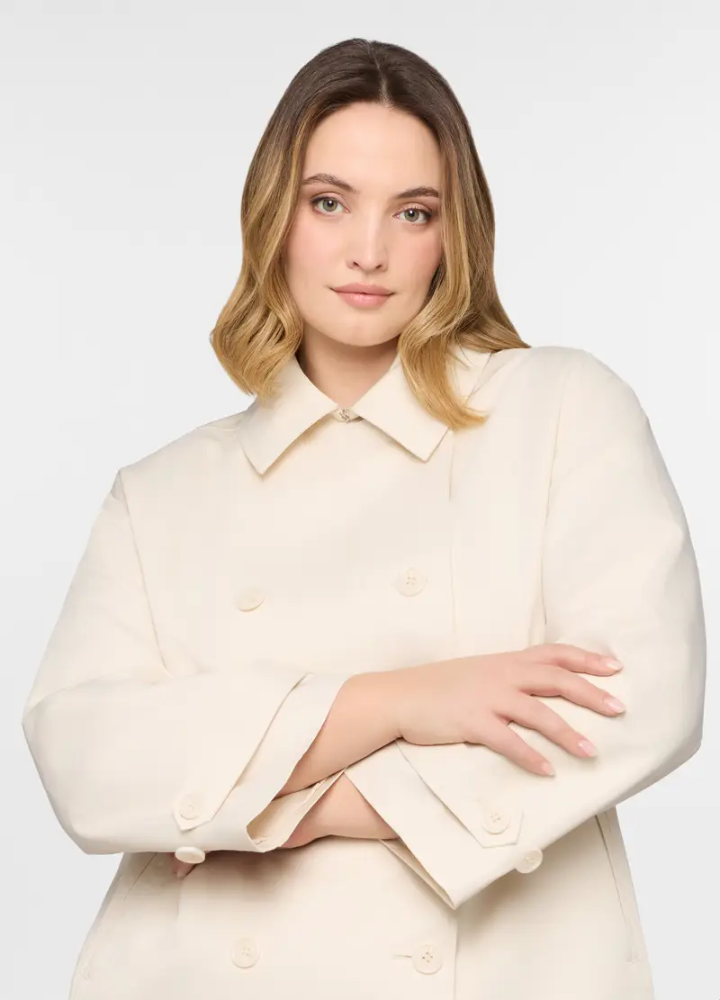 Upim Trench Donna Bianco 4307500 miniatura 3