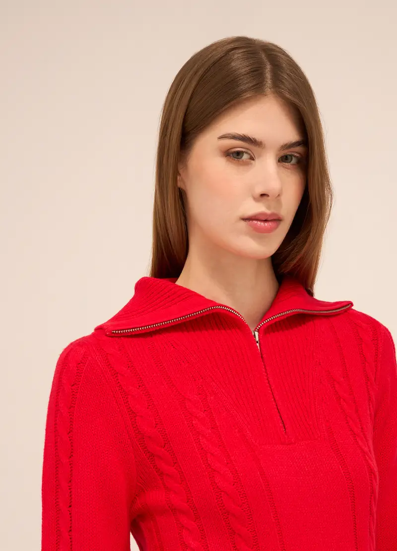 Upim, Tricot A Collo Alto Donna, Rosso aragosta, Taglia: XS miniatura 2