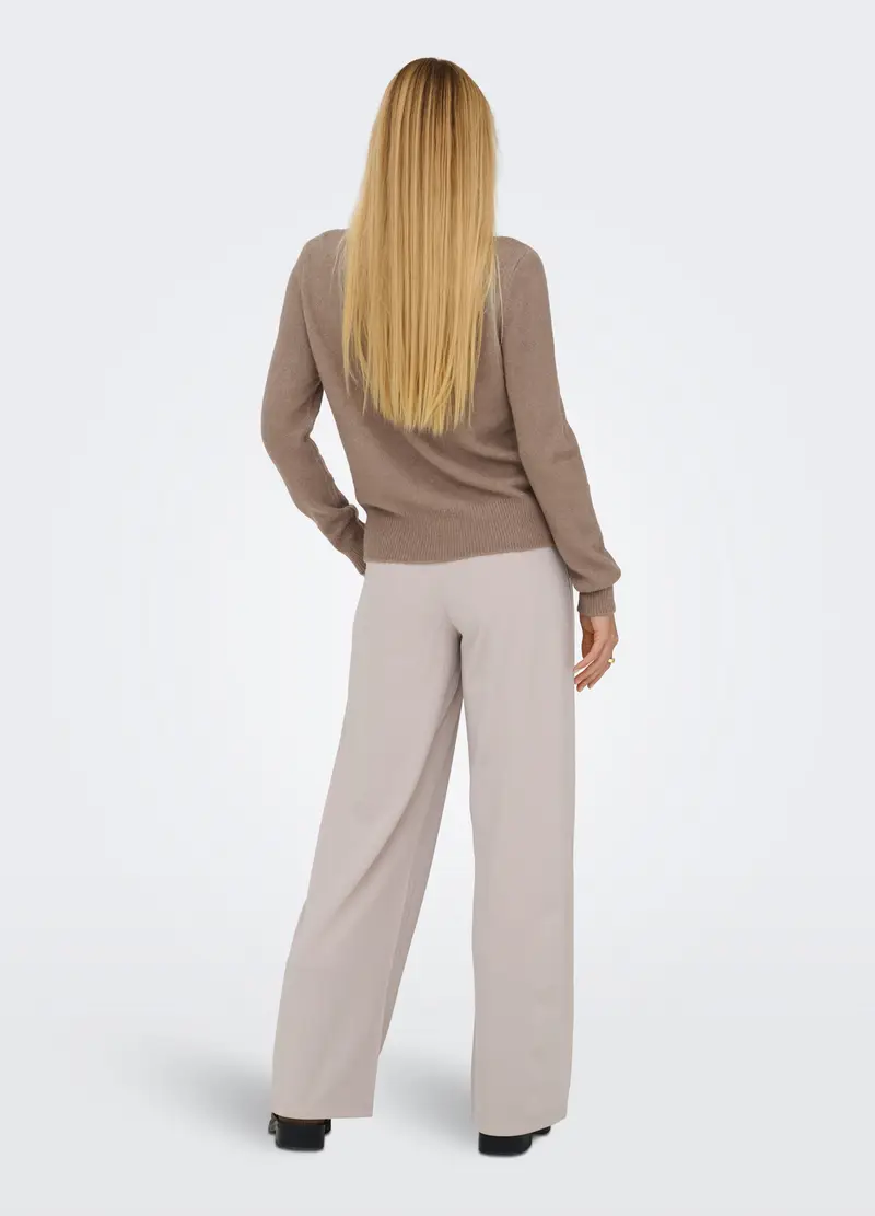 Tricot Con Paillettes Applicate Donna, Unisex, Marrone chiaro miniatura 2