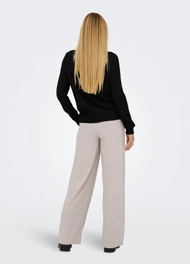 Tricot Con Paillettes Applicate Donna, Unisex, Nero miniatura 2