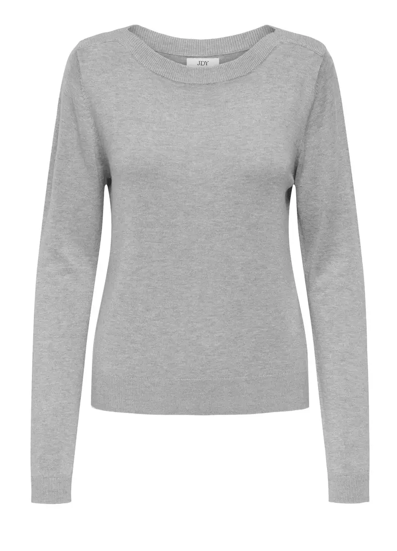 Tricot Con Scollo A Barchetta Donna, Unisex, Grigio chiaro