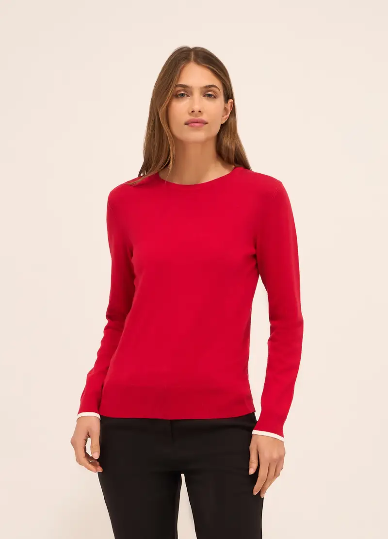 Upim, Tricot In Misto Viscosa Donna, Rosso aragosta, Taglia: XS