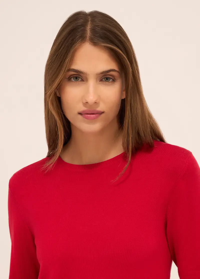 Upim, Tricot In Misto Viscosa Donna, Rosso aragosta, Taglia: XS miniatura 2