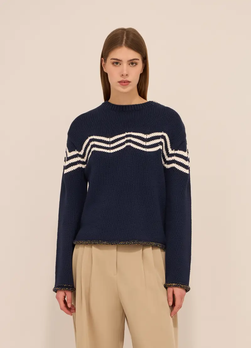 Upim, Tricot In Puro Cotone Donna, Blu scuro, Taglia: XS