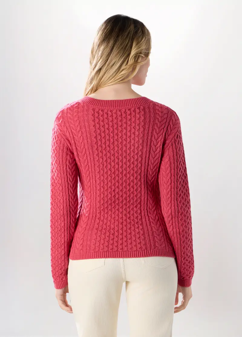 Tricot In Puro Cotone Donna, Rosa pastello miniatura 2