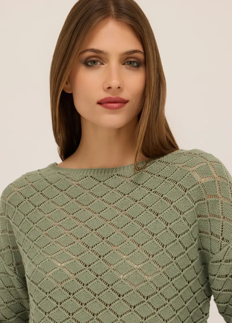 Upim, Tricot In Puro Cotone Donna, Verde chiaro, Taglia: M miniatura 2