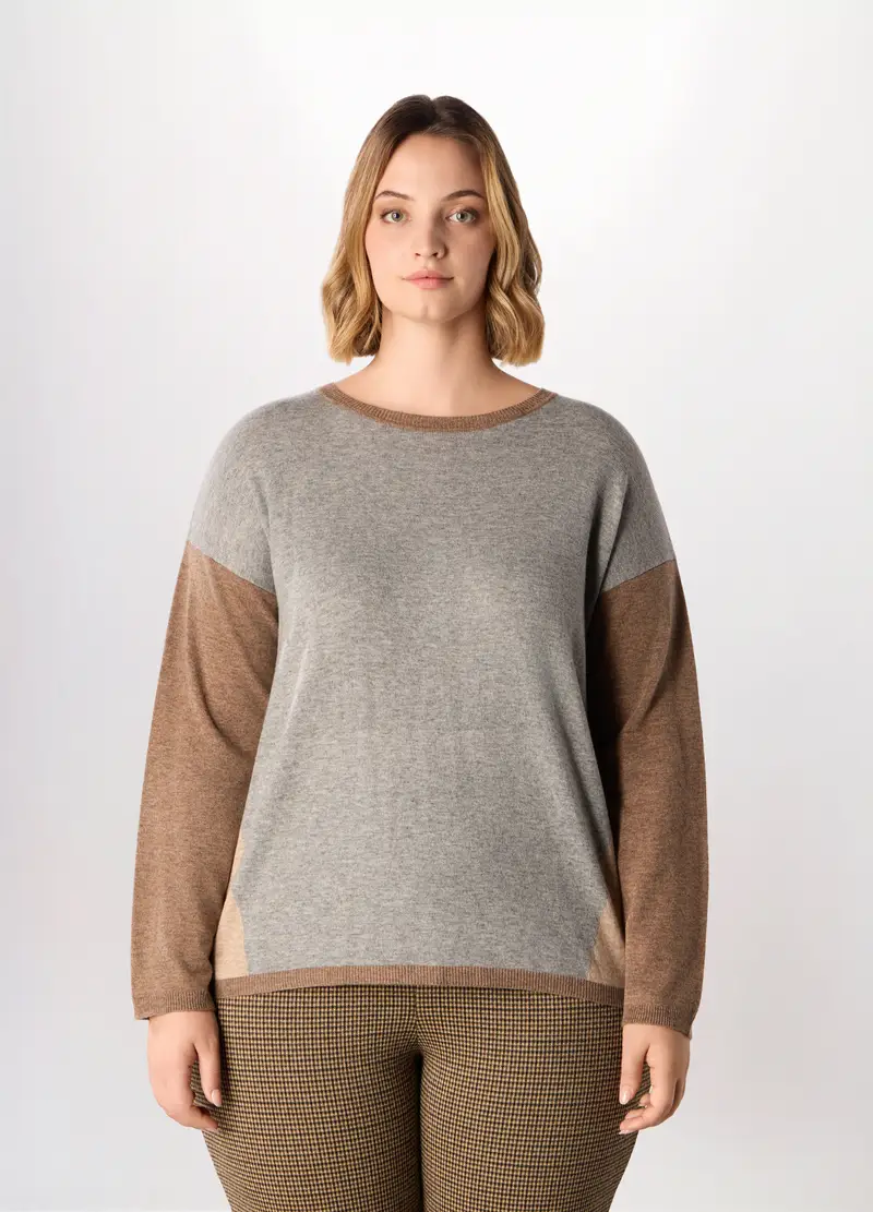 Tricot Misto Lana Donna, Grigio chiaro
