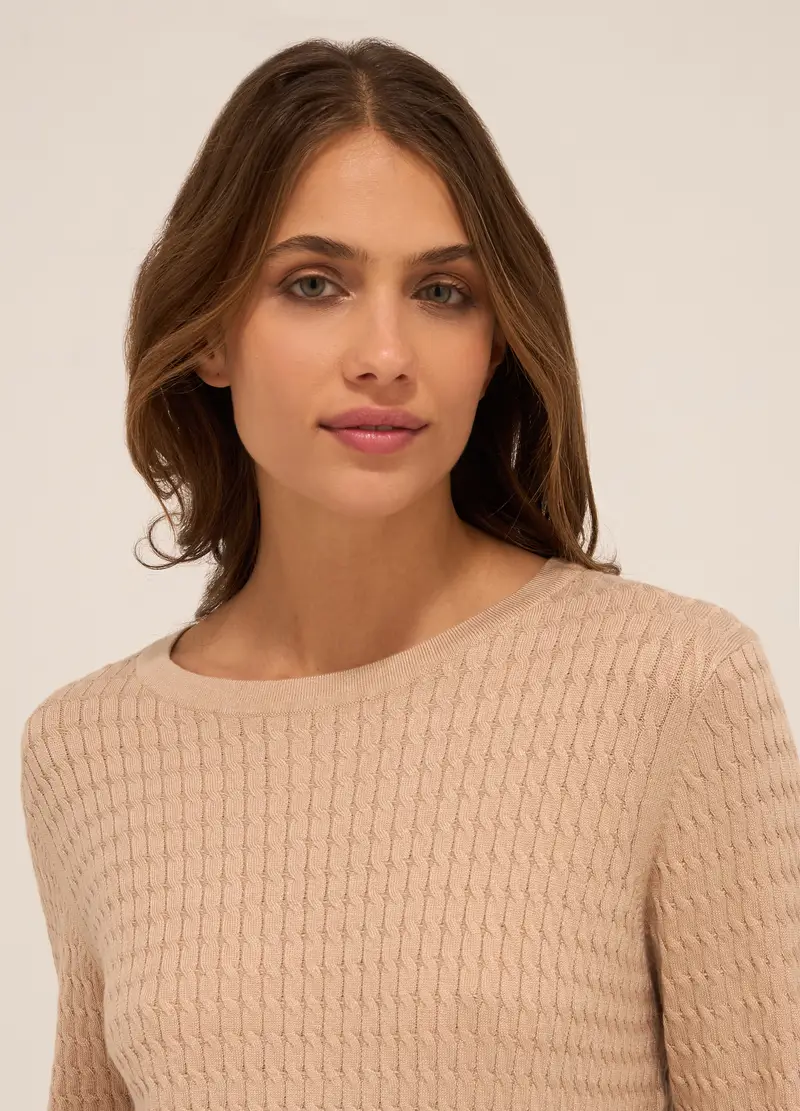 Upim, Tricot Misto Viscosa Donna, Beige chiaro, Taglia: S miniatura 2