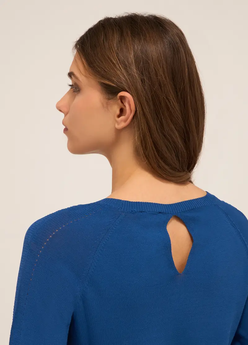 Upim, Tricot Misto Viscosa Donna, Blu Bluette, Taglia: S miniatura 2