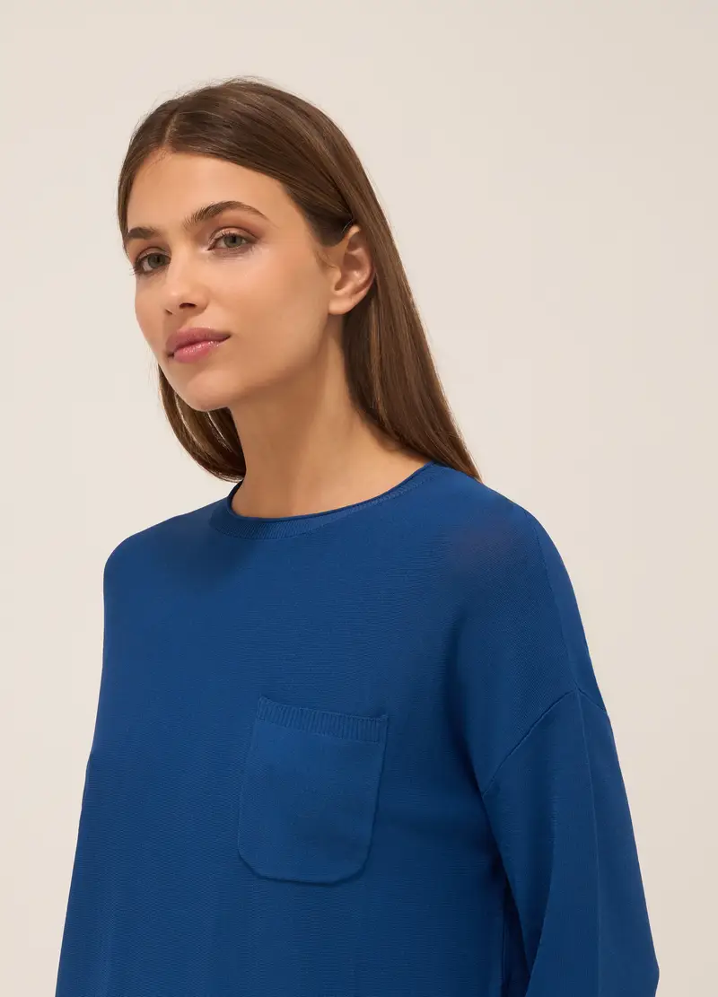 Upim, Tricot Misto Viscosa Donna, Blu Bluette, Taglia: S miniatura 2