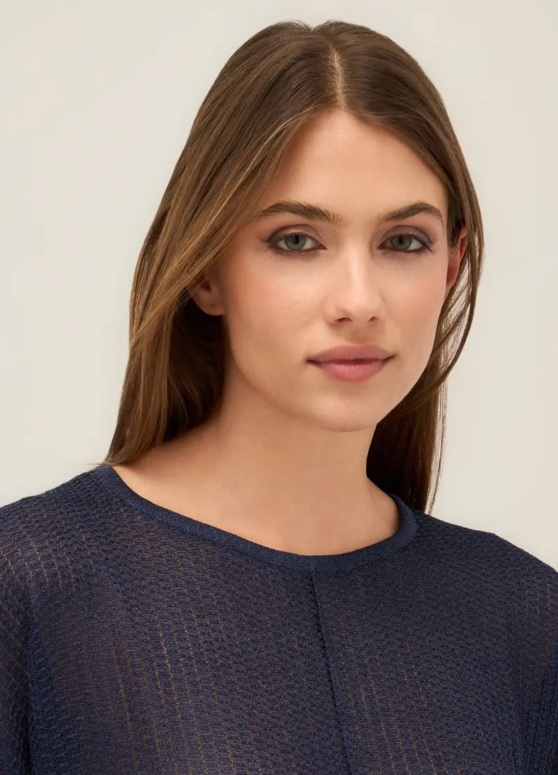 Upim, Tricot Misto Viscosa Donna, Blu scuro, Taglia: S miniatura 2