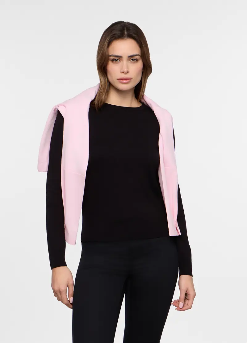 Tricot Misto Viscosa Donna, Nero