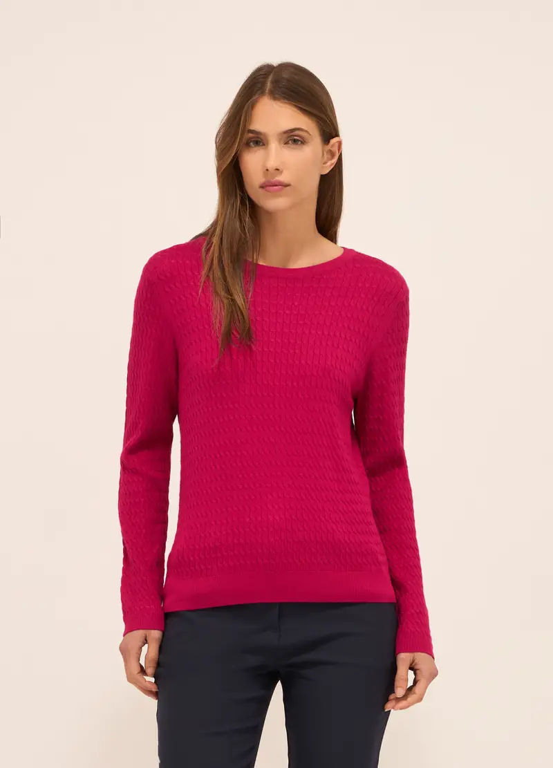 Upim, Tricot Misto Viscosa Donna, Rosso fragola, Taglia: L