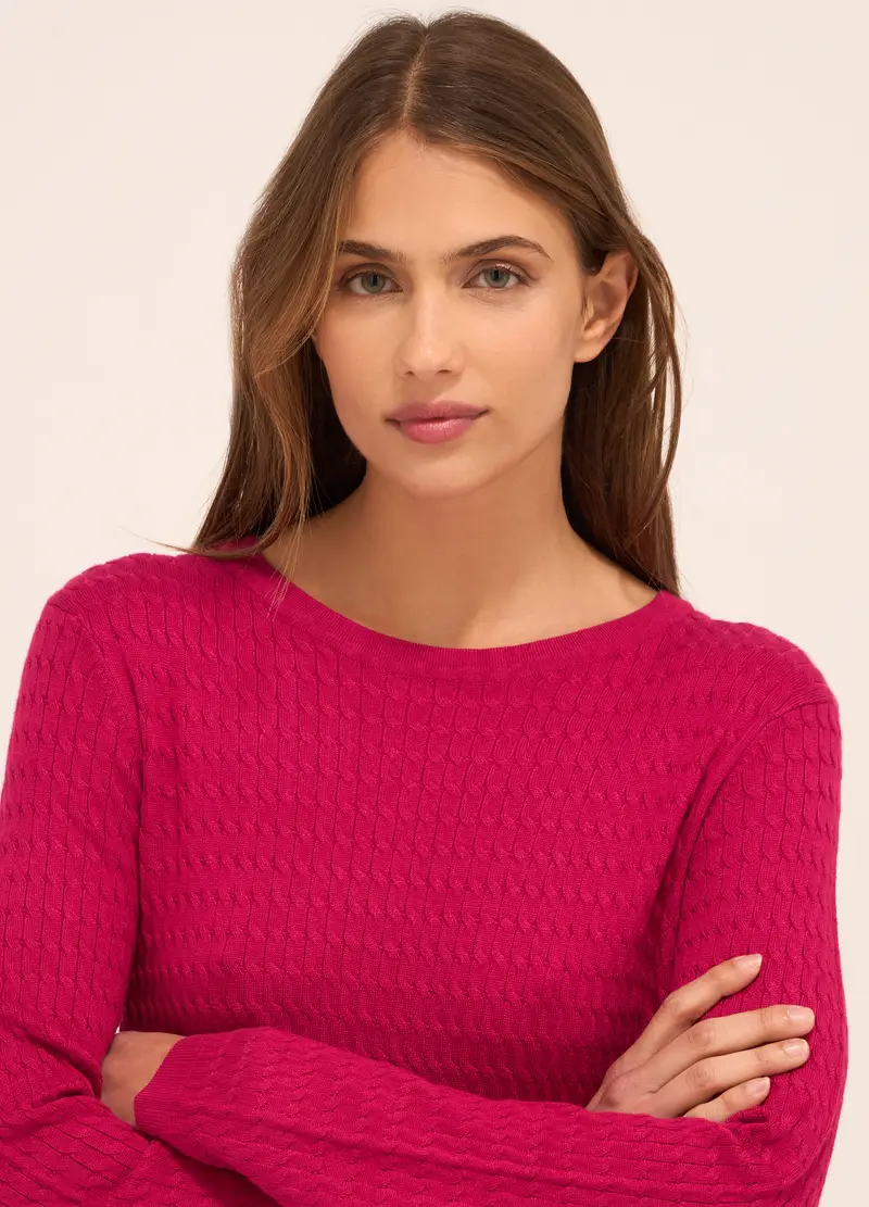 Upim, Tricot Misto Viscosa Donna, Rosso fragola, Taglia: L miniatura 2