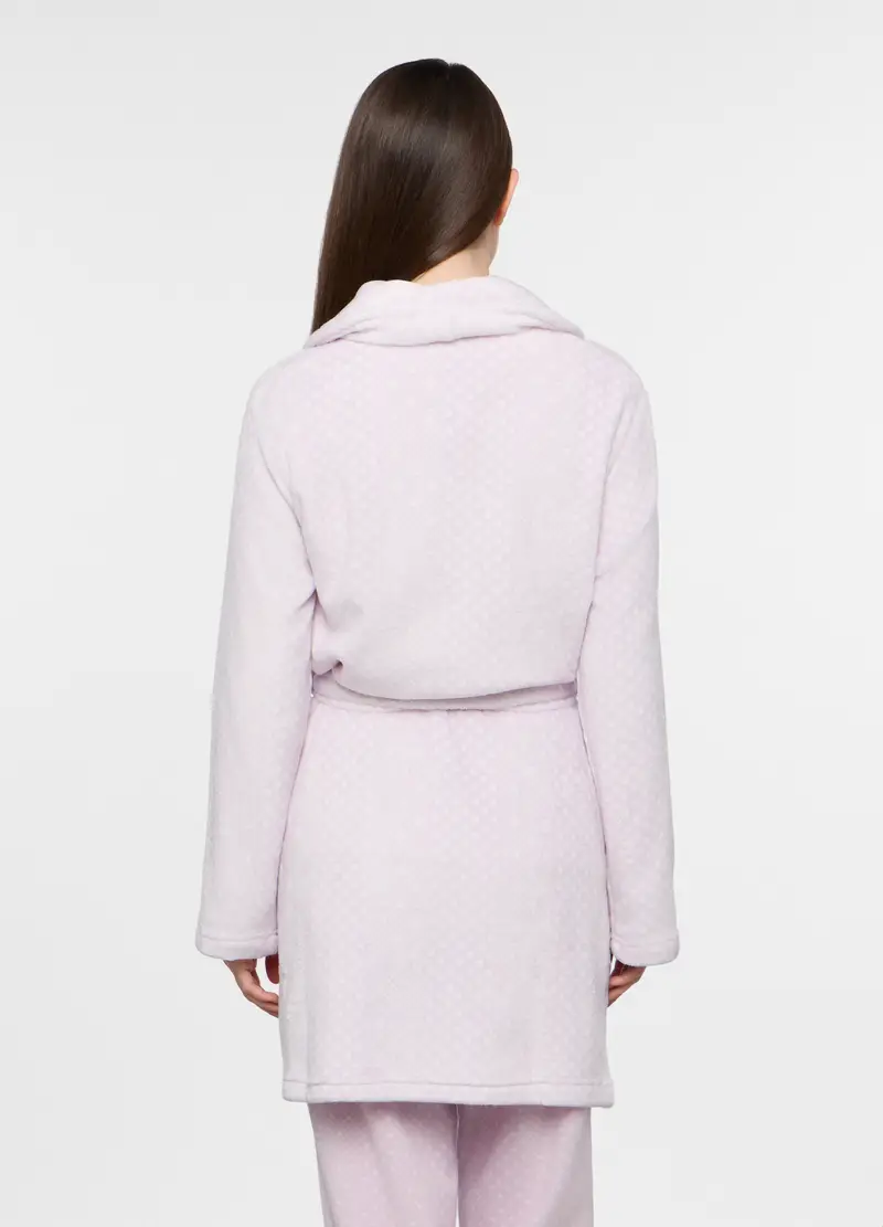 Vestaglia In Coral Fleece Donna, Rosa chiaro miniatura 2