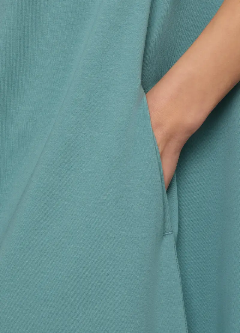 Vestito Corto In Jersey Stretch Fit Wide Donna, Verde salvia miniatura 3