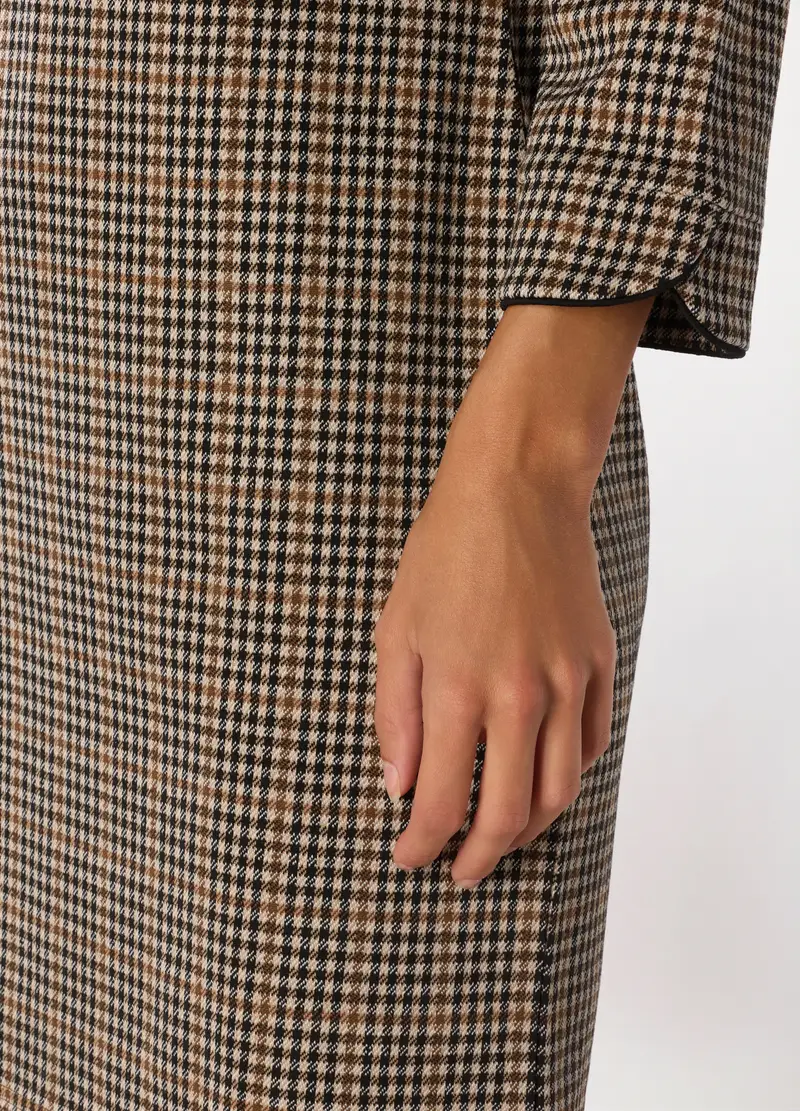 Vestito Corto Misto Viscosa Donna, Beige chiaro miniatura 3